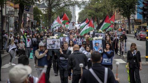 İsveç'te Gazze'deki soykırım protesto edildi