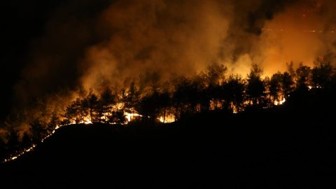 Kastamonu-Karabük sınırında çıkan ikinci yangına müdahale ediliyor
