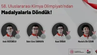 Türk Öğrenciler 58 Uluslararası Kimya Olimpiyatında 4 Gümüş Madalya Kazandı Türk Öğrenciler 58 Uluslararası Kimya Olimpiyatında 4 Gümüş Madalya Kazandı