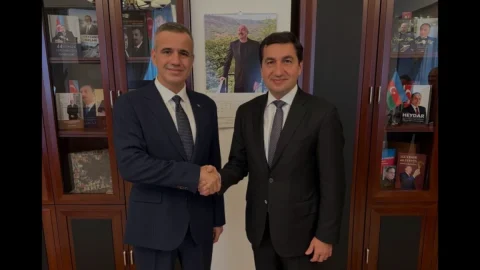 Hikmet Hacıyev ve Ferhat Pirinççi İletişim Alanında İş Birliğini Görüştü